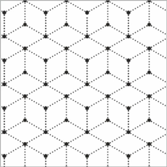 Papel De Parede Geométrico Preto/Branco Cubos Decor Little - Defacile