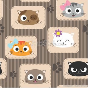 gy322_papel-de-parede-adesivo-infantil-gato