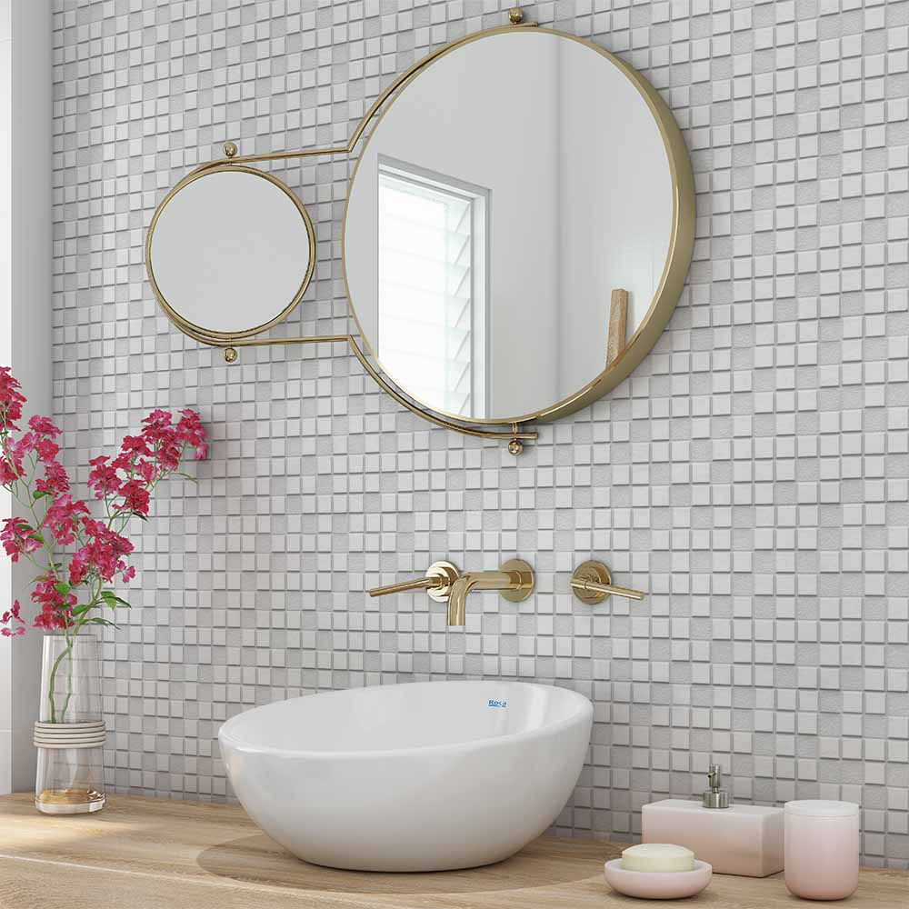 Featured image of post Papel De Parede Adesivo 3D Para Banheiro Papel de parede lav vel com camada de prote o