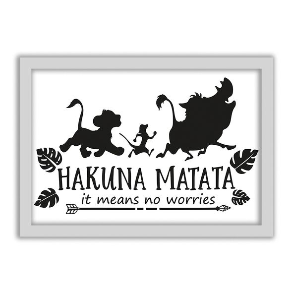 Quadro Decorativo Geek Hakuna Matata | Defacile - Defacile