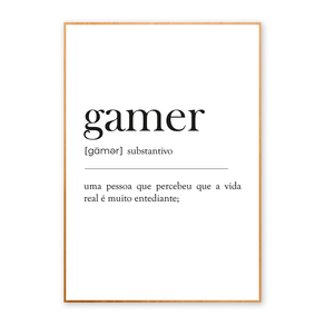 Quadro - Gamer - Significado Gamer