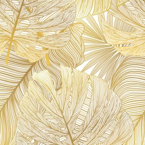 Estampa de amostra de folhas douradas Estampa de amostra de folhas douradas