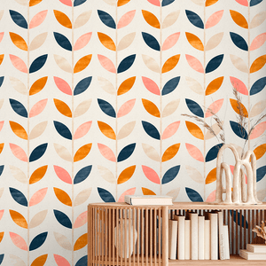 Ambiente-decorado-com-papel-de-parede-moderno-folhas