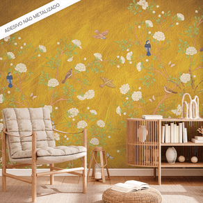 Ambiente-com-painel-fotografico-natureza-dourada Ambiente-com-painel-fotografico-natureza-dourada