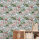 Ambiente-com-papel-de-parede-garcas-e-cerejeiras