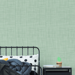 Quarto-de-crianca-com-papel-de-parede-linho-verde Quarto-de-crianca-com-papel-de-parede-linho-verde