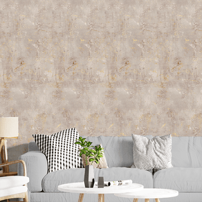 Ambiente-com-papel-de-parede-texturizado-cimento-dourado Ambiente-com-papel-de-parede-texturizado-cimento-dourado