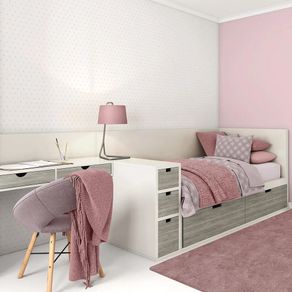Quarto-com-papel-de-parede-poa-rosa Quarto-com-papel-de-parede-poa-rosa