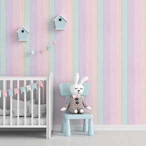 Quarto-infantil-com-papel-de-parede-casa-de-boneca