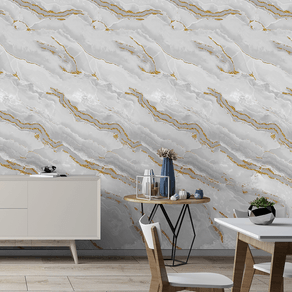 Sala-com-papel-de-parede-marmore-calacata-ouro