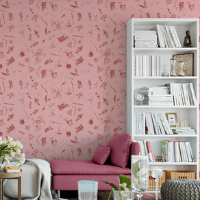 Quarto-infantil-com-papel-de-parede-harry-potter-grifinoria Quarto-infantil-com-papel-de-parede-harry-potter-grifinoria