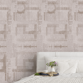 Quarto-com-papel-de-parede-texturizado-linho-jacquard