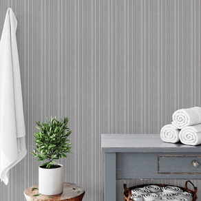 Banheiro-com-papel-de-parede-texturizado-listrado-metalico Banheiro-com-papel-de-parede-texturizado-listrado-metalico