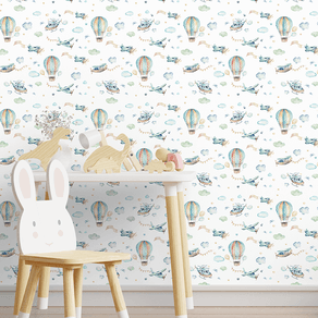 Ambiente-com-papel-de-parede-texturizado-infantil-aviao Ambiente-com-papel-de-parede-texturizado-infantil-aviao