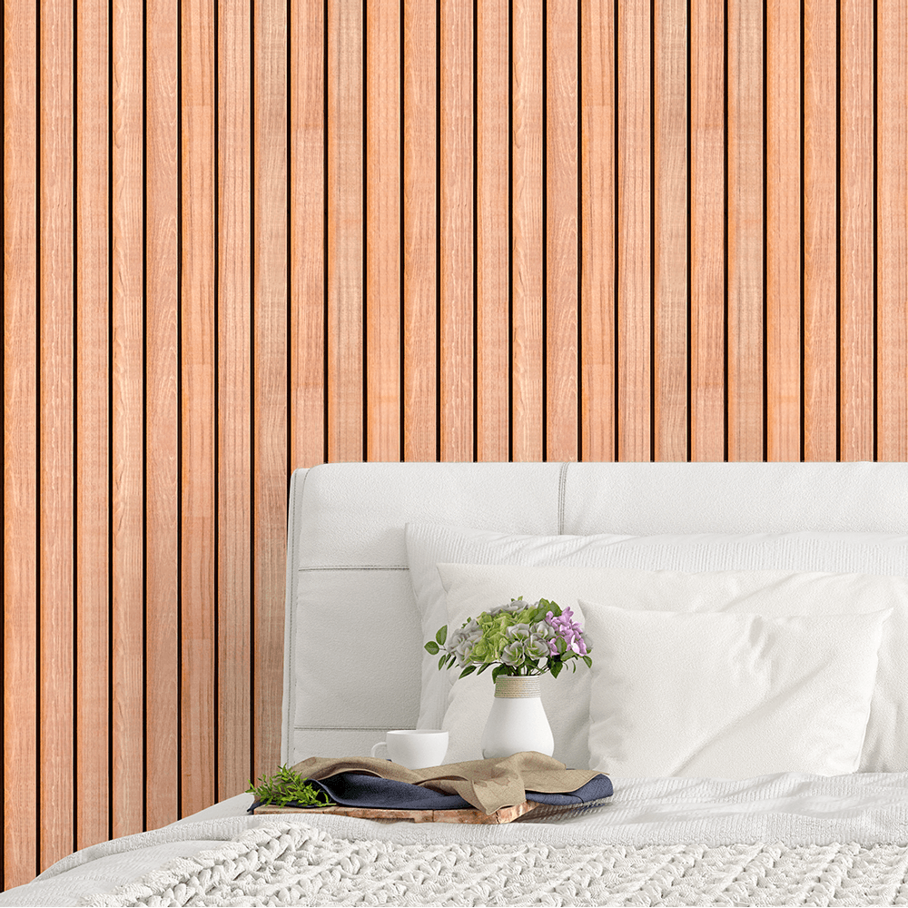 Papel de Parede Madeira Ripado Deck 10 Metros - 1 Rolo| Defacile - Defacile
